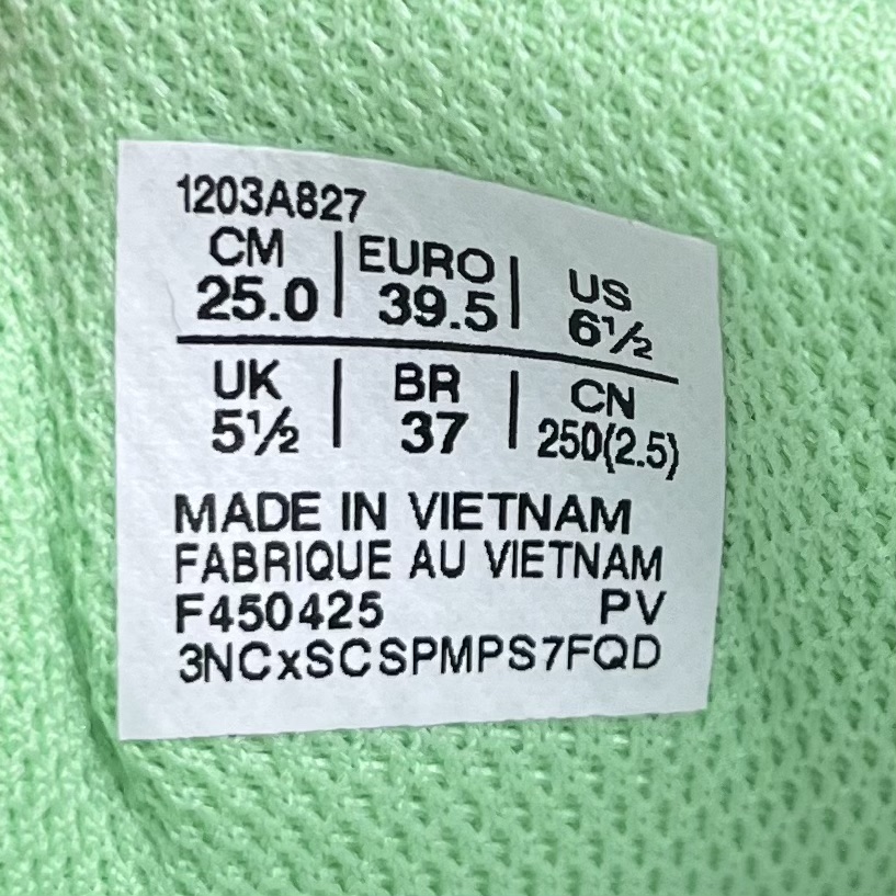ASICS style tag