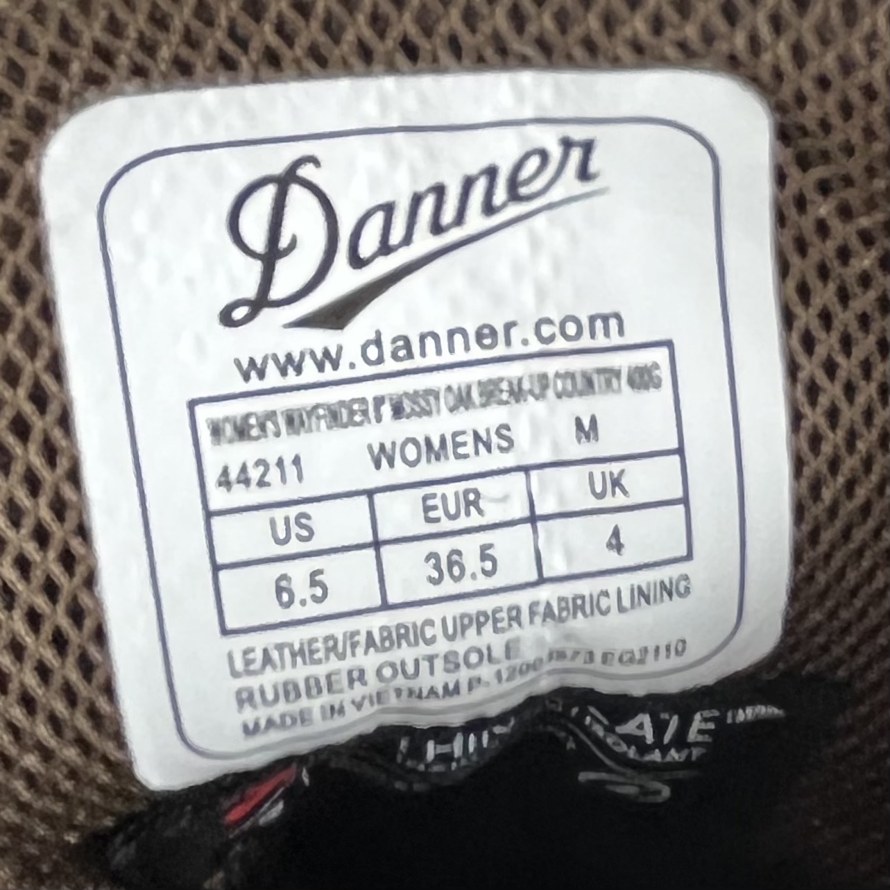 Danner style tag