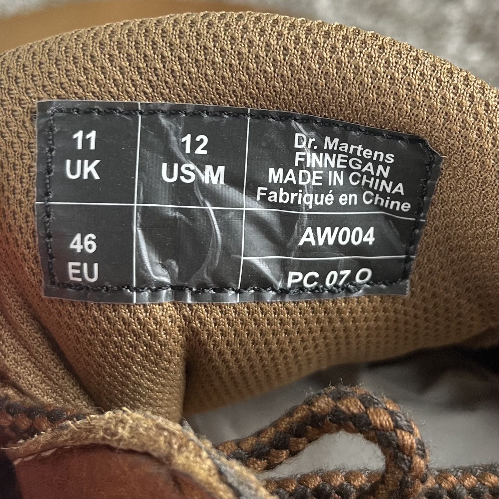 Dr. Martens style tag