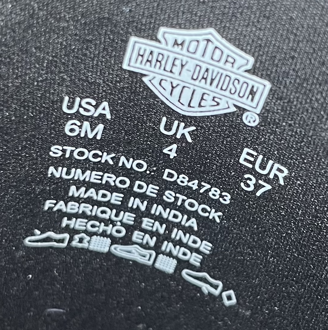 Harley-Davidson style tag