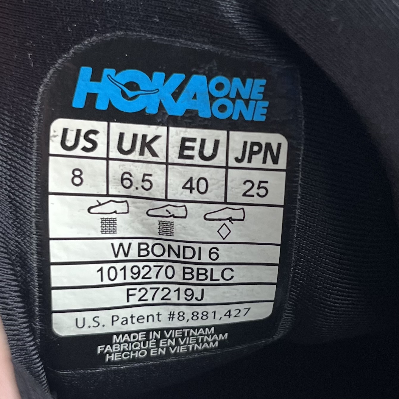 HOKA style tag