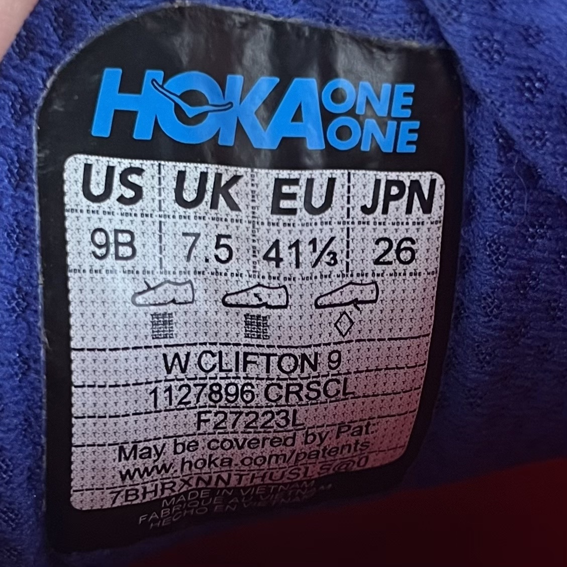 HOKA style tag