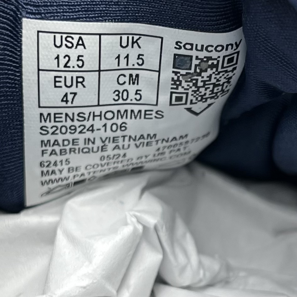 Saucony style tag