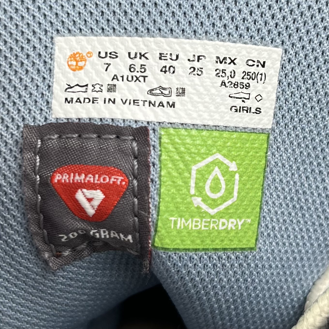Timberland style tag